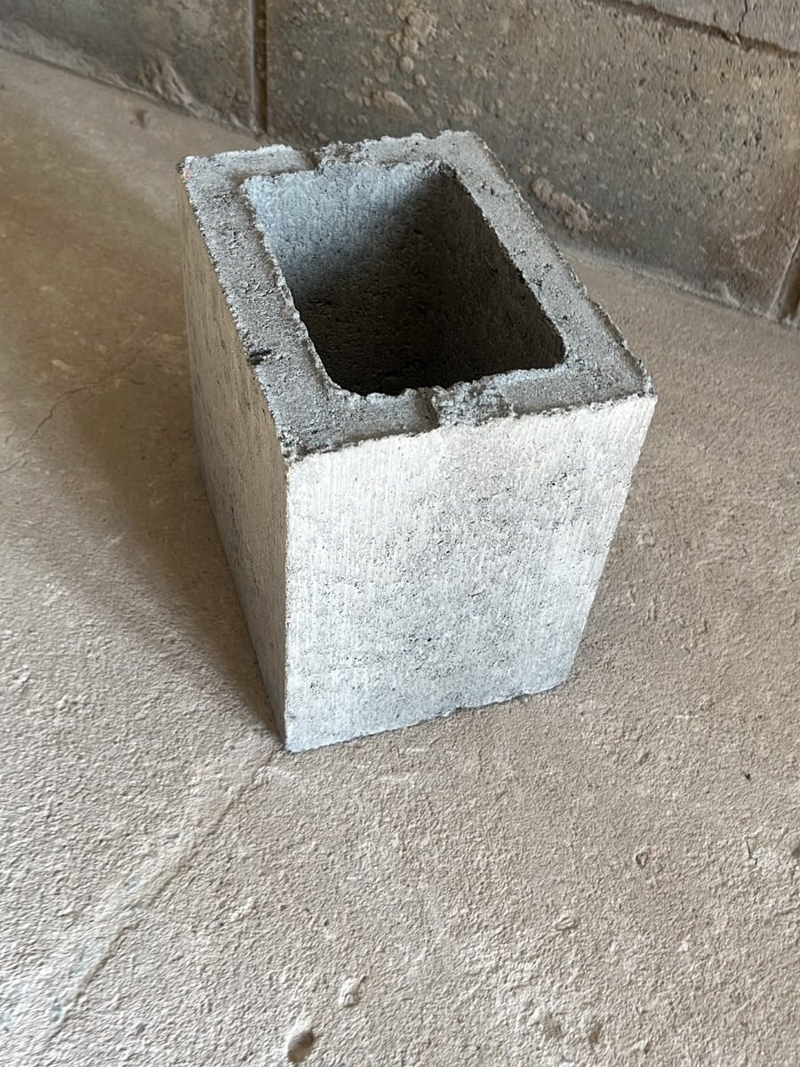 Meio Bloco de concreto Vinic 14×19×19 cm